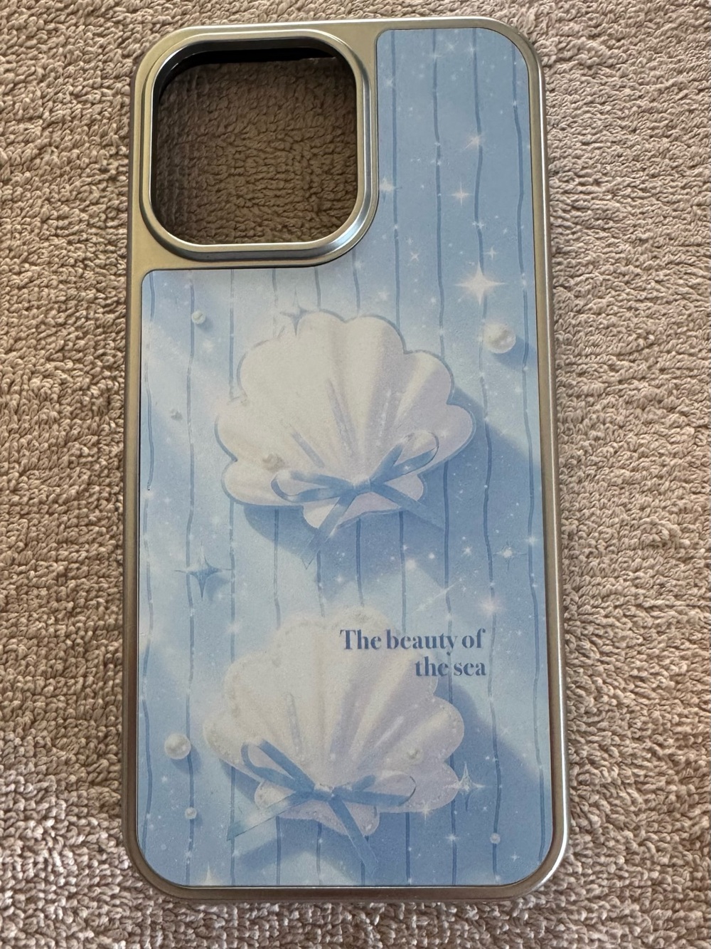 IPhone 15 Pro Max -  Beauty of the Sea Blue Shell Phone Case